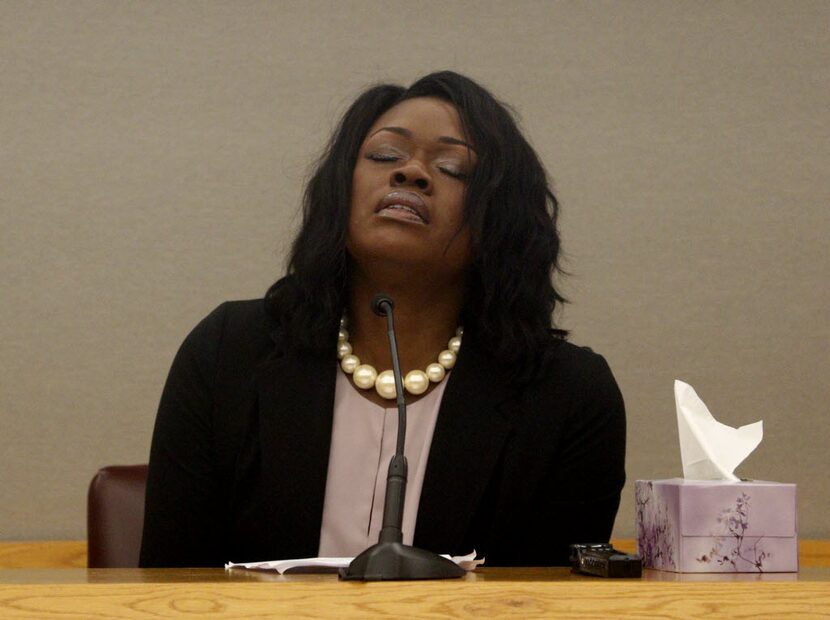 Troy Causey Jr.'s mother, Tammy Simpson, cried during her victim impact statement at...