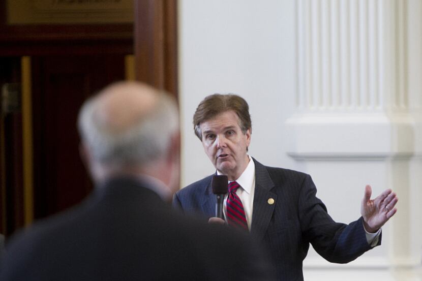State Sen. Dan Patrick debated transportation funding during as special session of the...