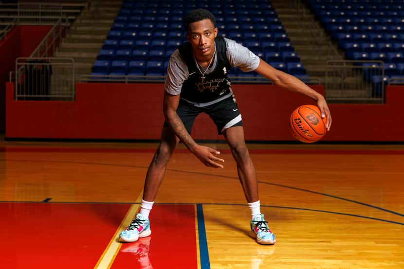 Duncanville basketball senior and number one ranked recruit Ron Holland pictured at...