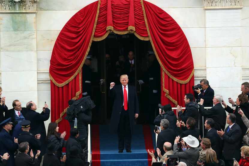 FOR USE AS DESIRED FOR YEAREND REVIEWS -- FILE -- Donald Trump arrives for his inauguration...
