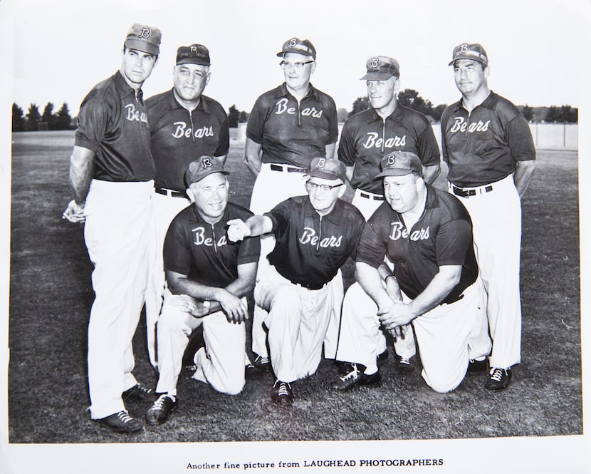 George Halas and the Chicago Bears coaching staff in the 1960s. (Photo by Brad Bradley)