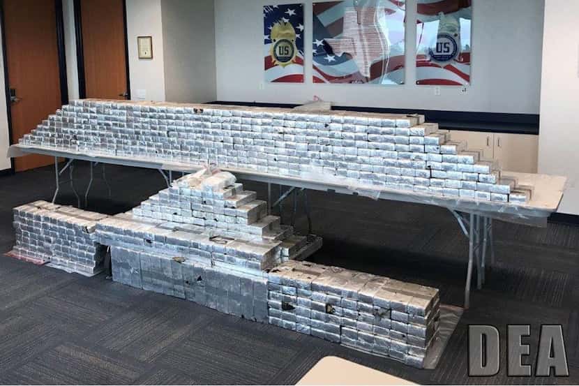 This is what $45 million in meth and heroin looks like. It was all seized in a Denton County...