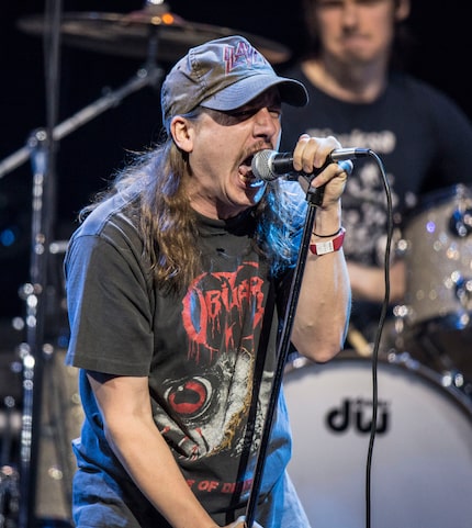 Riley Gale of Power Trip performed at the Loudwire Music Awards at The Novo by Microsoft on...