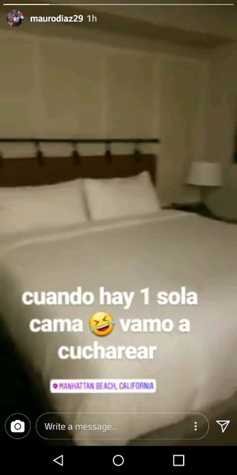 Mauro Diaz and Maxi Urruti find an unexpected surprise in their hotel on Tuesday, May 29...