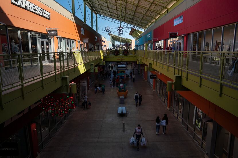 The Outlet Shoppes at Laredo is seen in Laredo, Texas on Saturday, Nov. 13, 2021. The border...