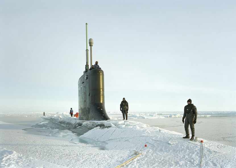In “Ship Divers, USS New Hampshire, Arctic Seas” (2011), the USS New Hampshire nuclear...