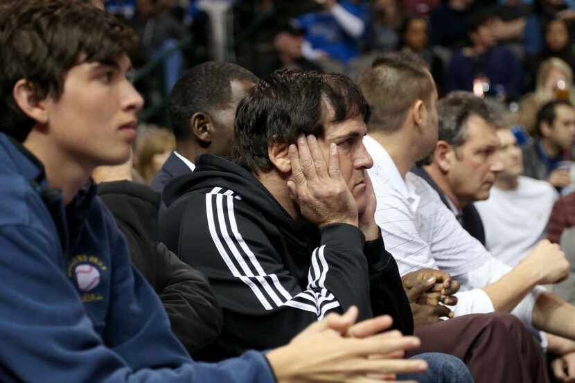 FILE - Mavericks owner Mark Cuban is pictured during the first half of a game against the...