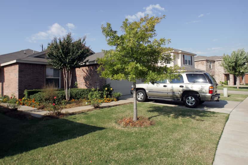 A block of the Greenleaf Village Community in West Dallas,  which is a national model for...
