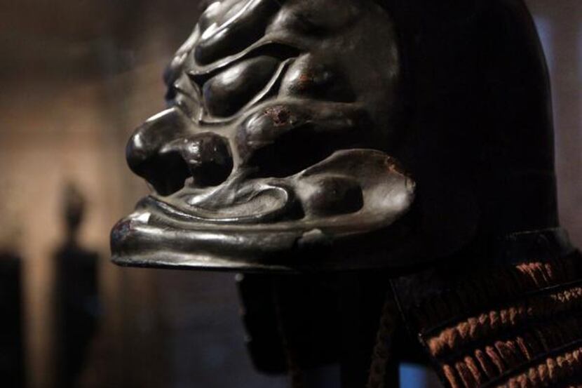 Eboshi-Shaped Helmet and Half Mask, late Muromachi to Momoyama period, late 16th century,...