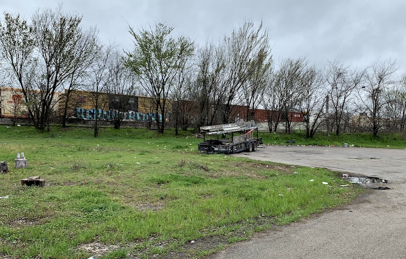 The view from 1906 Bayonne Street in West Dallas