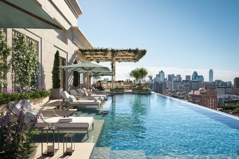 Rosewood Residences Turtle Creek, a 17-story condominium tower, will have about 46 luxury...