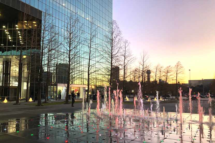 Renovations to downtown's landmark Fountain Place include restoration of the signature ...