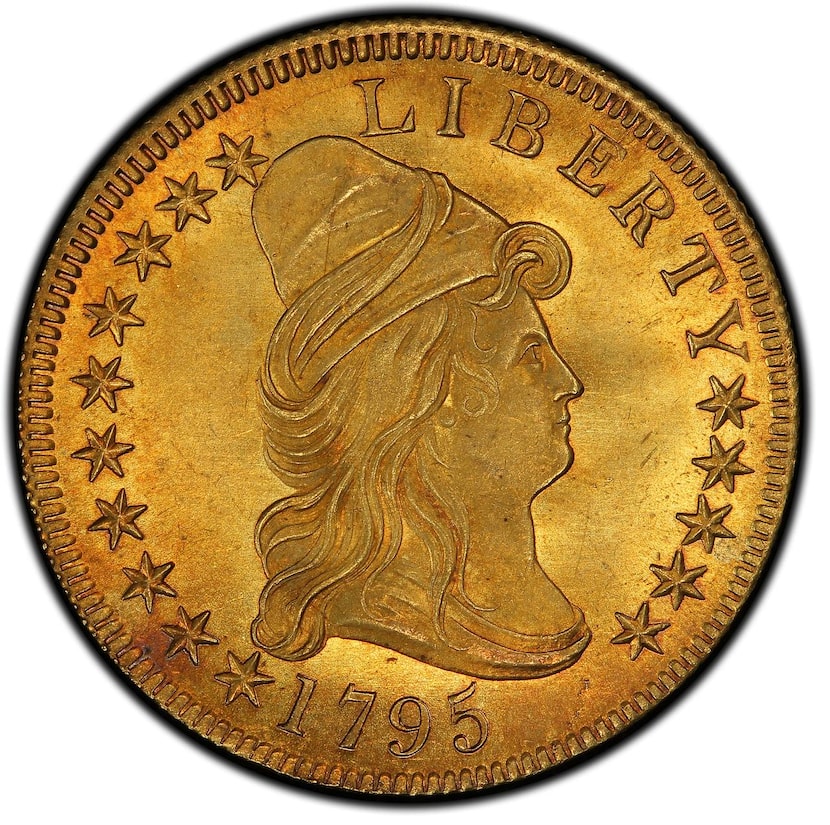 
A Capped Bust Right Eagle $10 coin is part of the D. Brent Pogue Collection.

