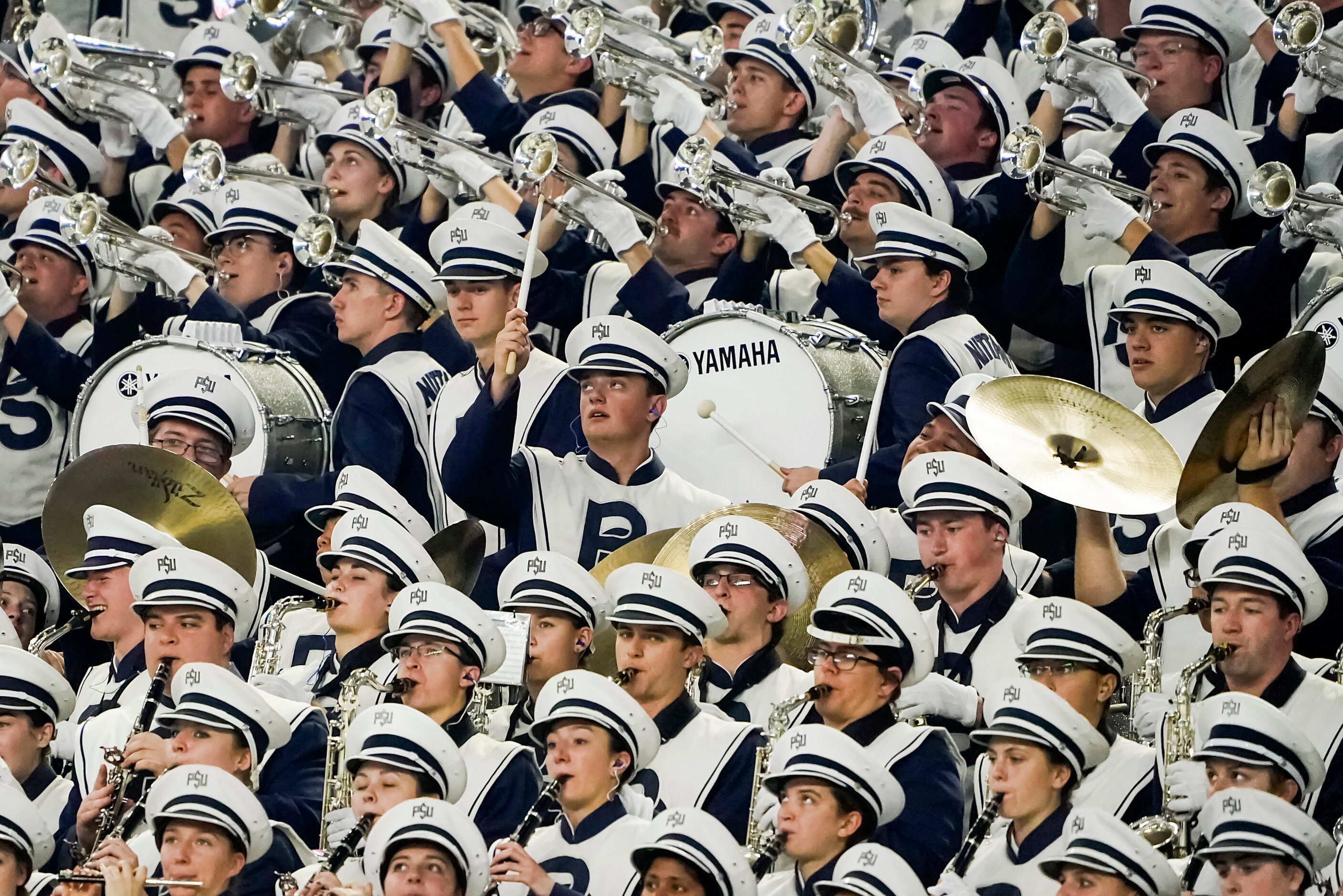 The Penn State plays during the second half of the Goodyear Cotton Bowl Classic football...