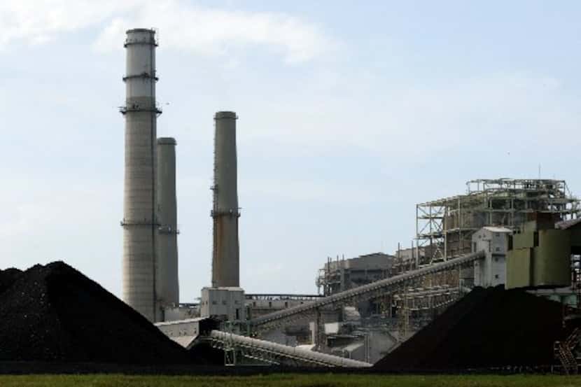 A 2003 file photo of Luminant's Monticello coal-fired power plant near Mount Pleasant. One...