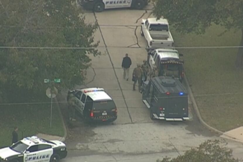 A video image of the standoff posted by Fox4 News.