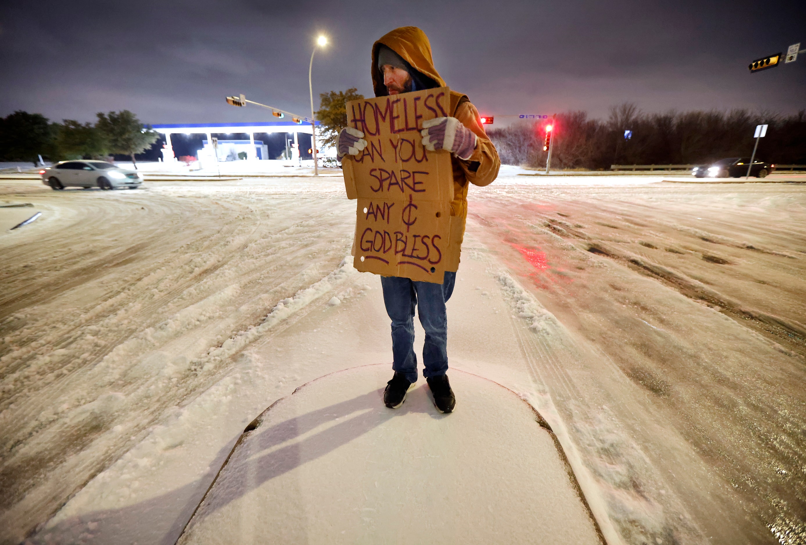 In running shoes and work gloves, Michael Rodriguez endured temperatures in the mid-20’s to...