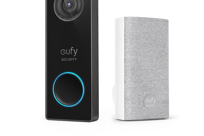 The Eufy Security Wired 2K Video Doorbell includes a wireless chime.