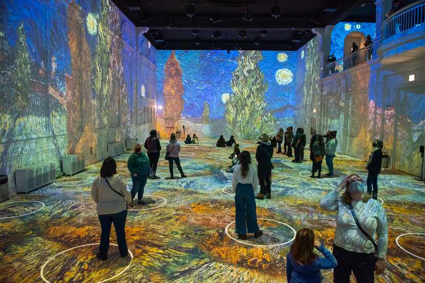 'Immersive Van Gogh' is a walk-through art exhibit intended to let revelers feel like...