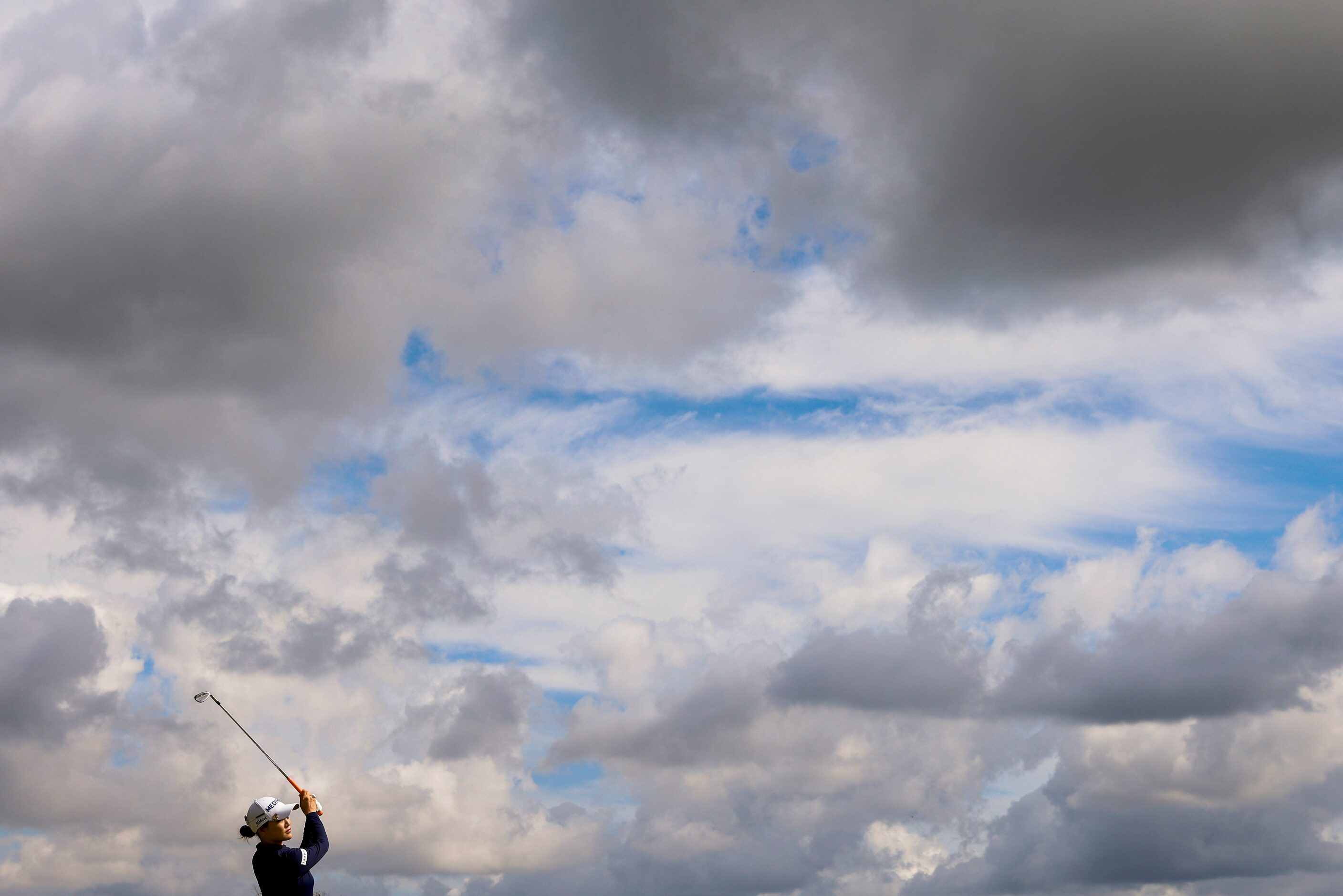 So Yeon Ryu of South Korea hits on the 11th fairway during the first round of The Ascendant...