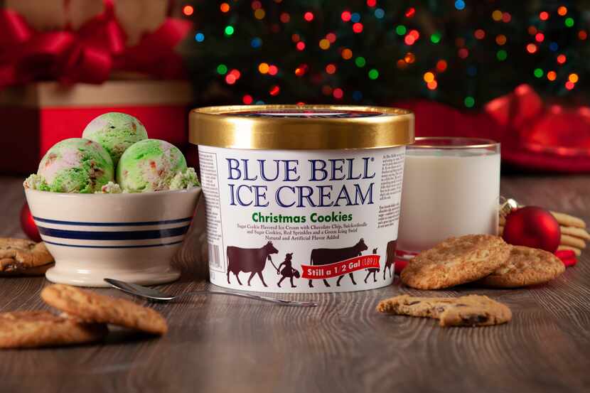 Blue Bell Ice Cream Christmas Cookies is back.