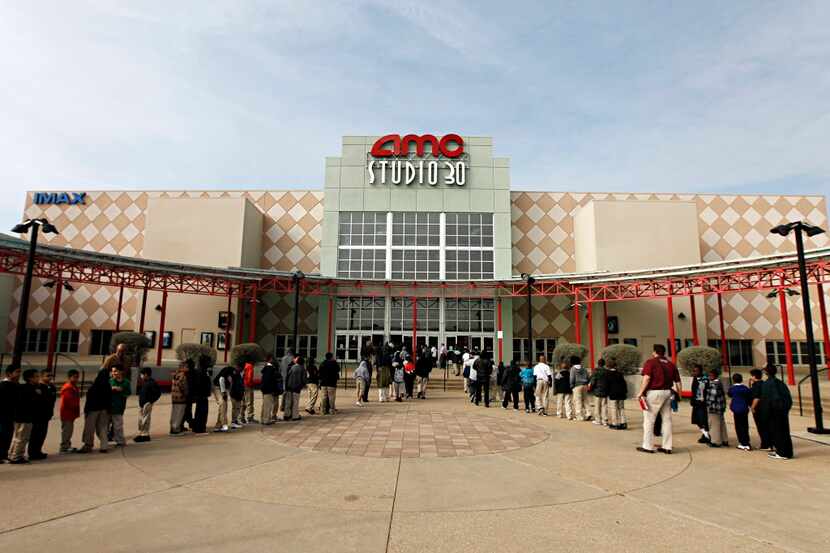 Students file into the AMC 30 movie theater Thursday, February 9, 2012 in Mesquite