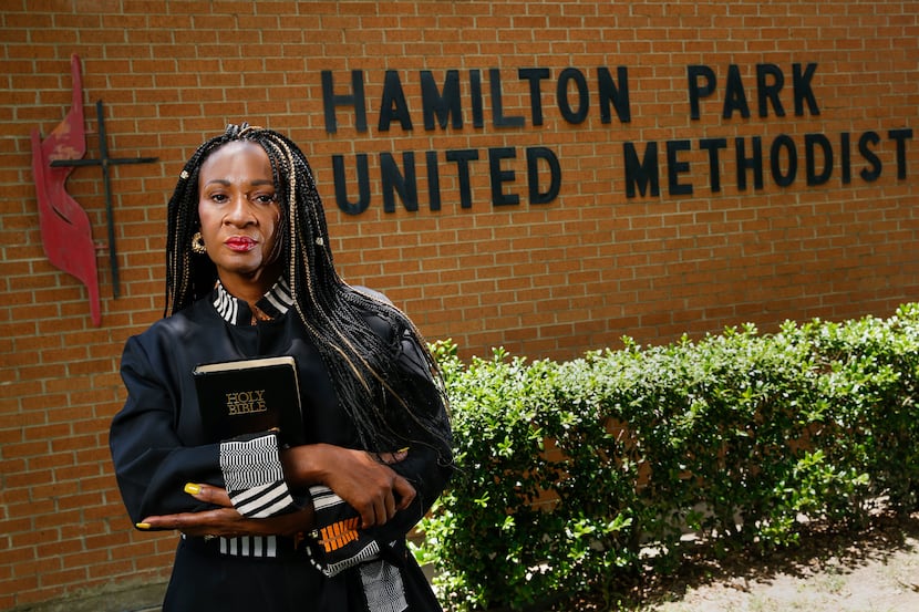 Senior Pastor Sheron Patterson is photographed at Hamilton Park United Methodist Church on...