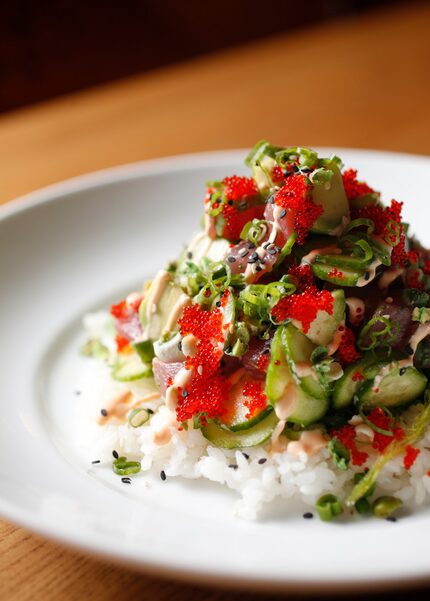 The tuna poke is one of seven entree salads at Hero. Culinary director Danyele McPherson...