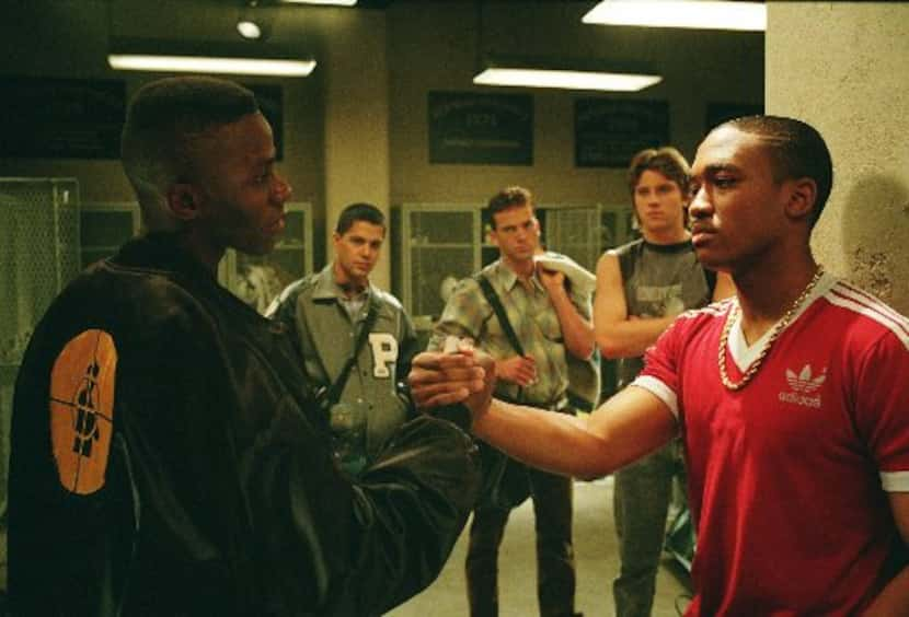 ORG XMIT: *S0410306199* Undated -- (L to r) Boobie Miles (DEREK LUKE), Brian Chavez (JAY...