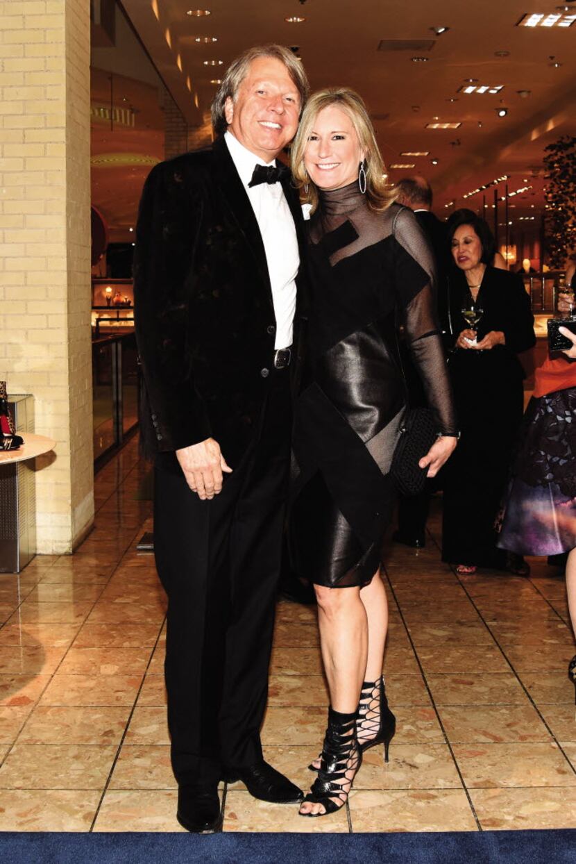 Dean Fearing and Wanda Gierhart at the gala celebrating the 50th anniversary of Neiman...
