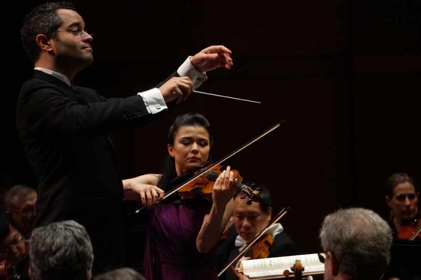 Violinist Karen Gomyo performed with guest conductor Andrew Grams and the Fort Worth...