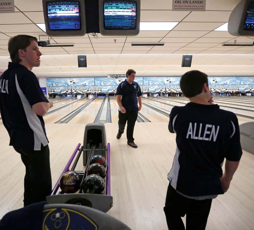 
Brock Pearson (from left), Bailey Maya  and Blake Pearson,  members of the Allen High...