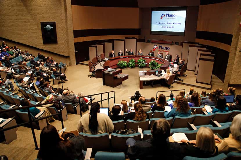 Plano City Council members consider a recall election for council member Tom Harrison. ...