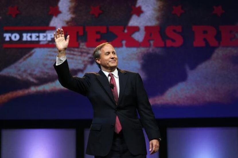 Texas Attorney General Ken Paxton, shown here at a past Texas Republican Convention in Fort...