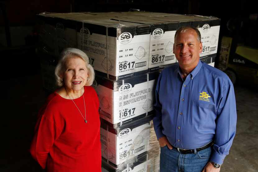Linda Proctor, corporate secretary, and Tim Proctor, president, of Mart Inc of Irving pose...
