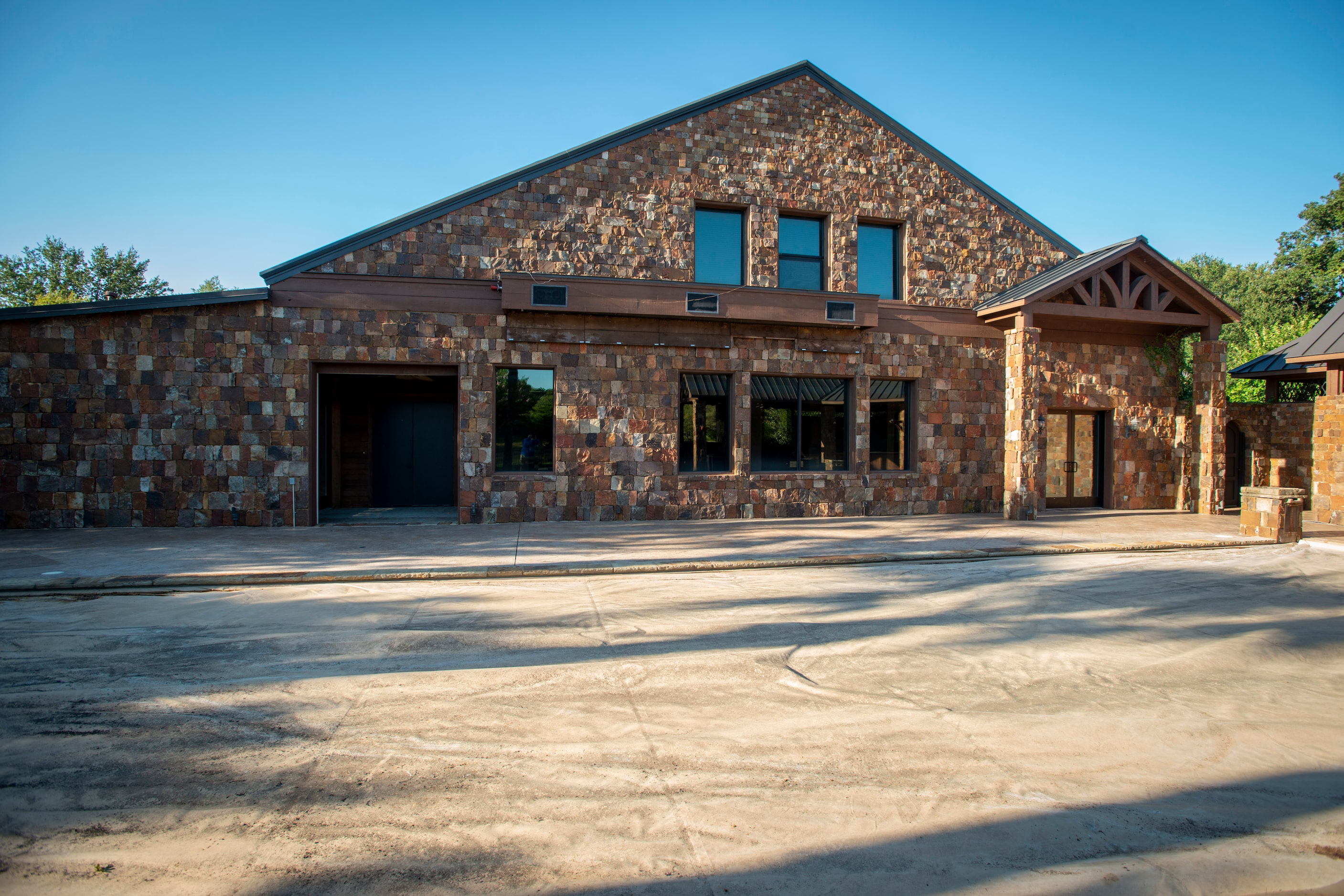 Exterior of gymnasium at 5101 Kensington Ct., in Flower Mound, Texas on August 19, 2020....