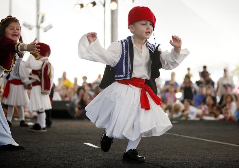 The littlest dancers are the cutest at the Greek Festival of Dallas.