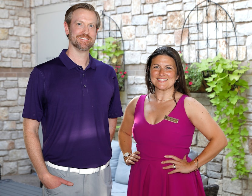 Greg Skasko, CEO of Haven Gaming, and Gemma Brady, manager at Stonebriar Country Club in...