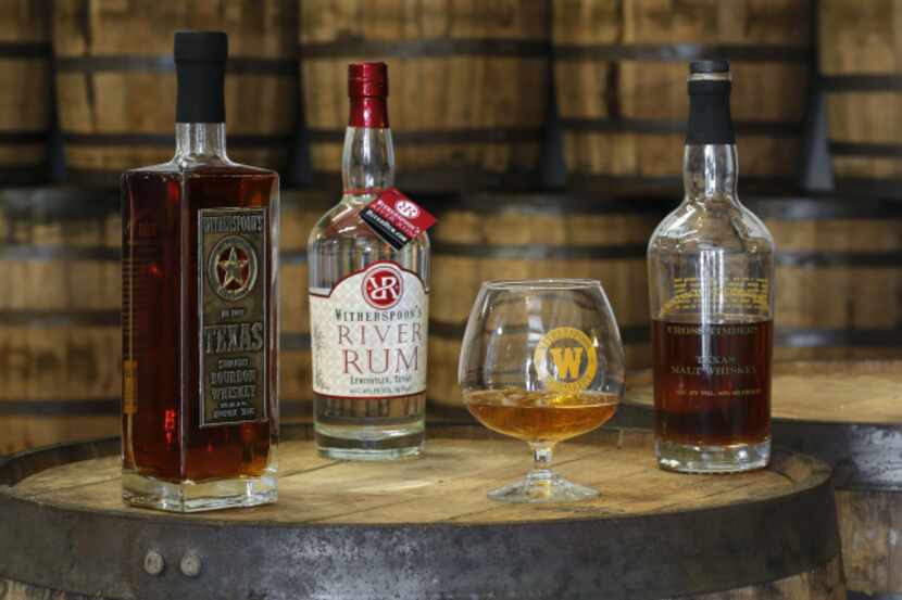 Witherspoon Distillery in Lewisville produces bourbon, rum and single-malt whiskey.