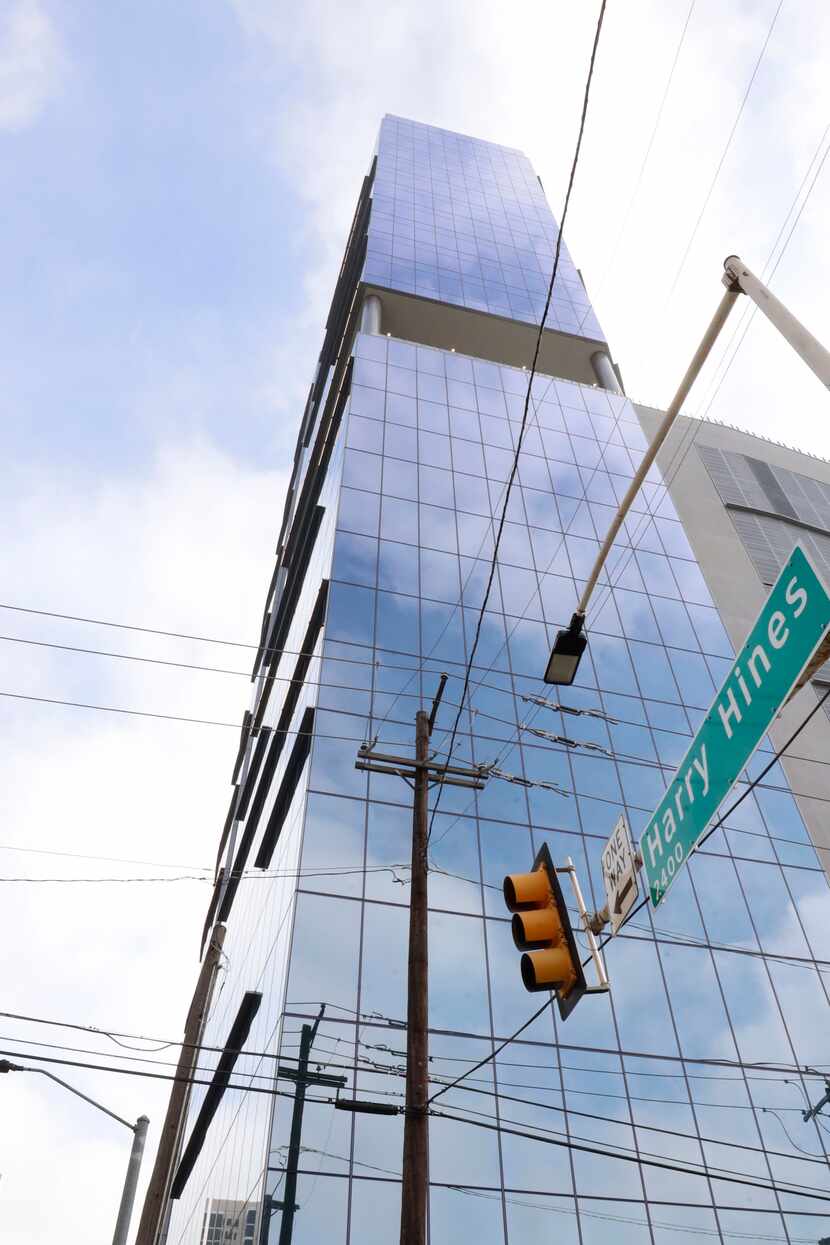 Kaizen Development's 25-story Link at Uptown office tower is just finishing construction at...