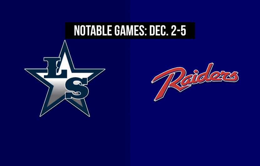 Notable games for the week of Dec. 2-5 of the 2020 season: Frisco Lone Star vs. Denton Ryan.