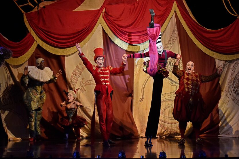 A Coney Island set from the year 1907 during a scene from opening night of the musical Love...