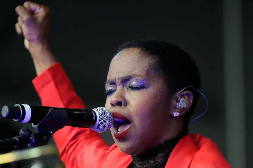 Before their show Wednesday in Dallas, Lauryn Hill and her band performed at Congo Square...