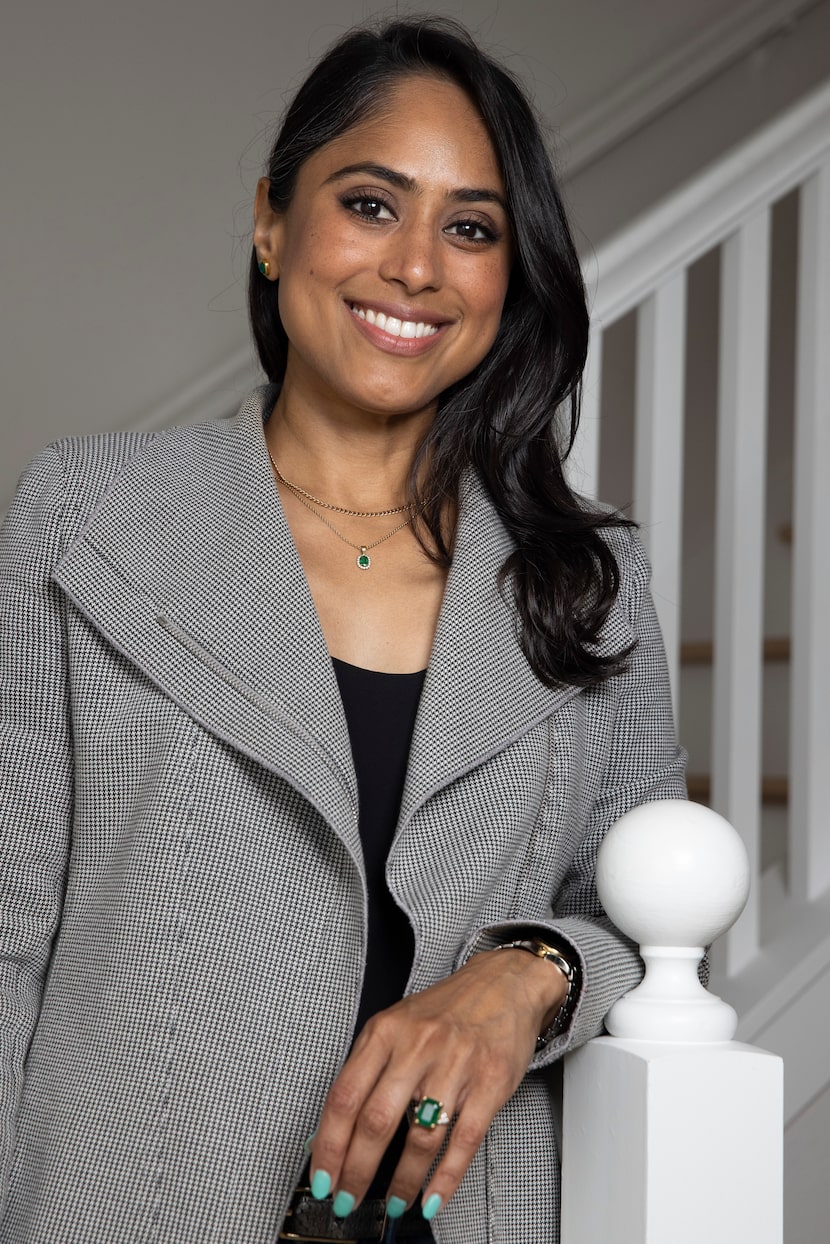 Dallas City Council District 2 candidate Sana Syed poses for a portrait at her home in...