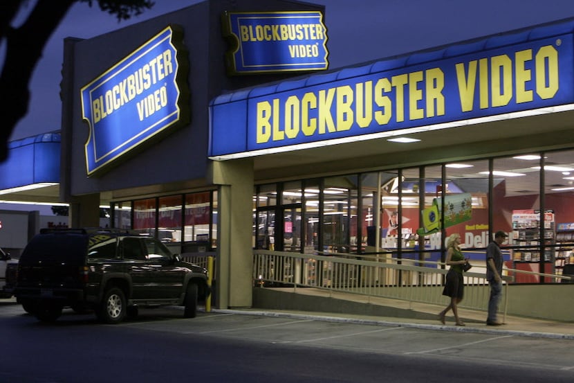 A Blockbuster Video store in Dallas. 