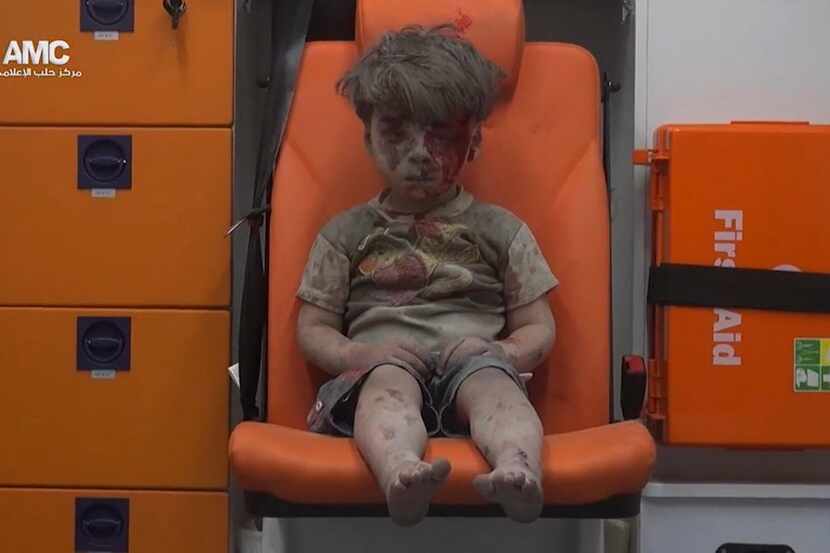 In this frame grab taken from video provided by the Syrian anti-government activist group...