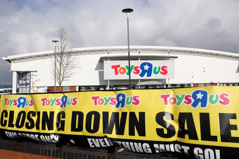 FILE - In this Feb. 27, 2018 file photo, a branch of Toys R Us at St Andrews retail park in...
