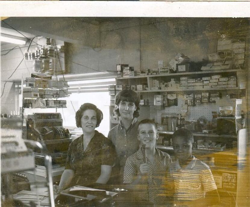 
Anna Jean Francis, left, and Dennis Francis, second from right, on the convenience store...