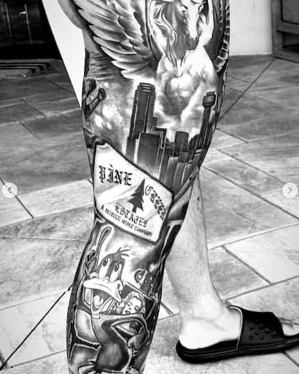 Cowboys quarterback Dak Prescott's new tattoo. Prescott designed the tattoo that consists of...