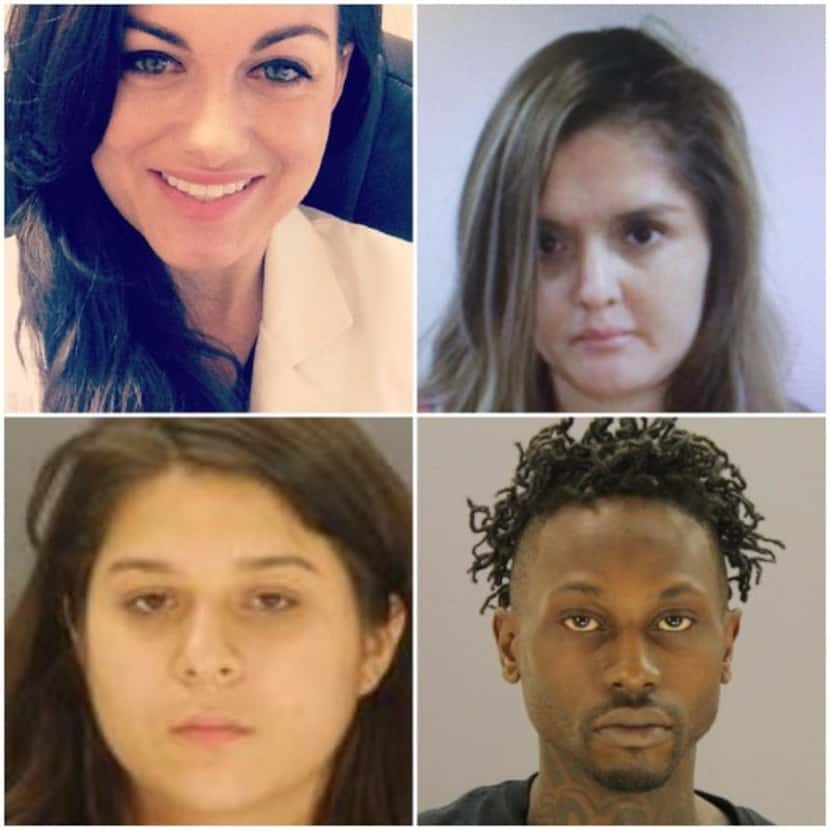 Clockwise from top left: Kendra Hatcher was killed in a plot authorities say was...